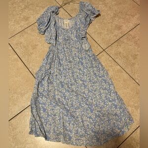 Floral Blue Dress